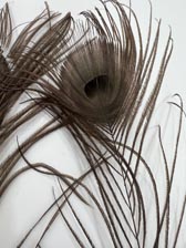 Pávatoll 100cm - BLACK - FEKETE